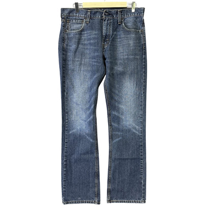 Levis 527 Jeans Mens 33x32 Blue Slim Bootcut Denim Waterless Distressed Rip - BNDL