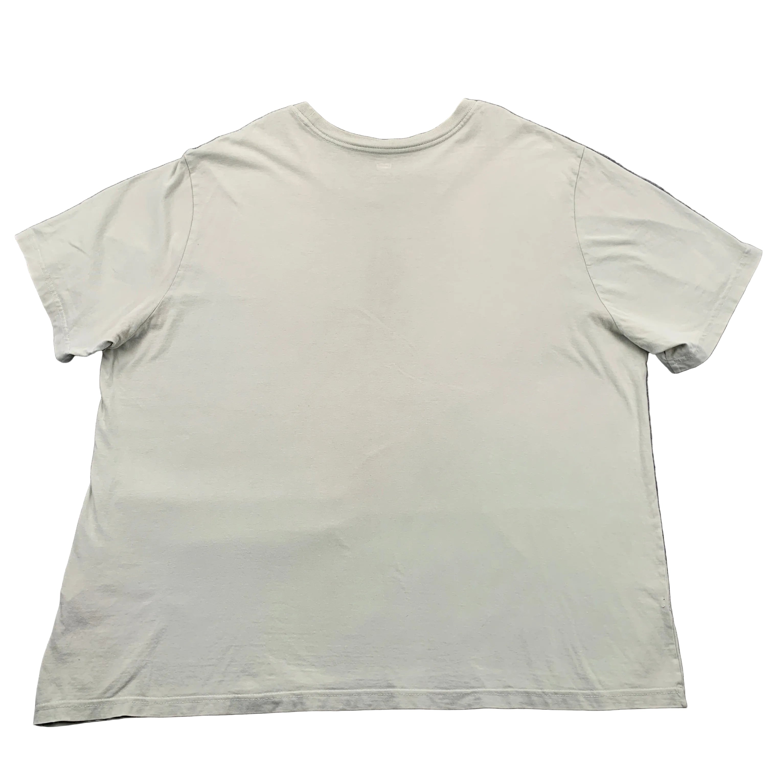 Light gray t-shirt on a gray background