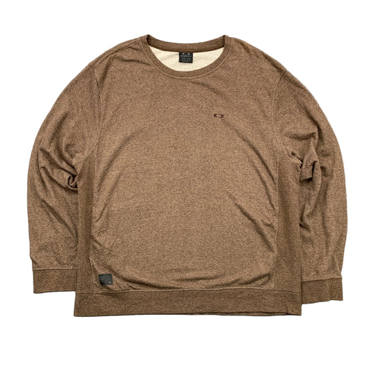 Brown sweatshirt on a gray background